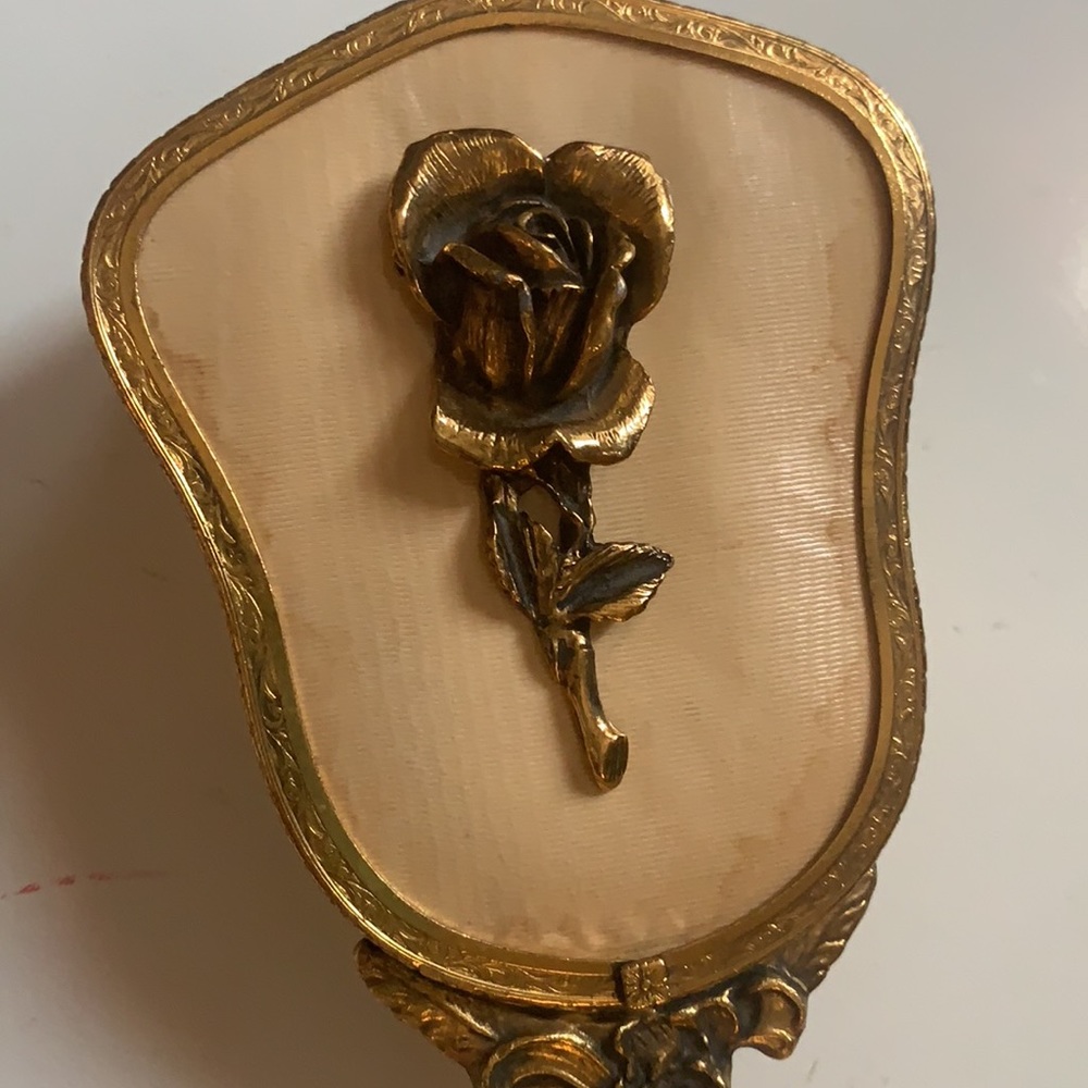 VINTAGE VANITY BRUSH ORNATE HAND HELD.  10.5” LENGTH ART DECO VICTORIAN LOLITA - Picture 10 of 10